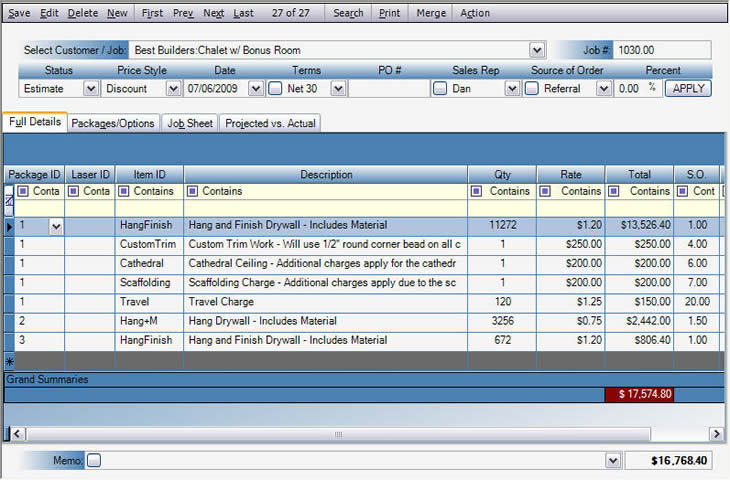 Allpro Drywaller Estimate Image